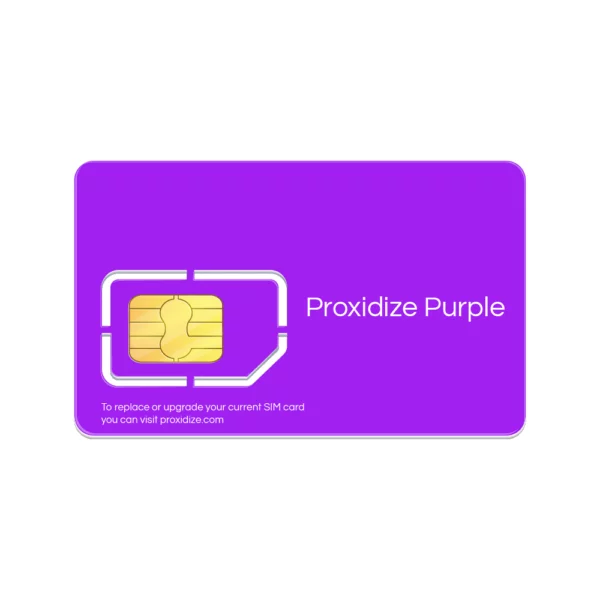 a Proxidize Purple sim card