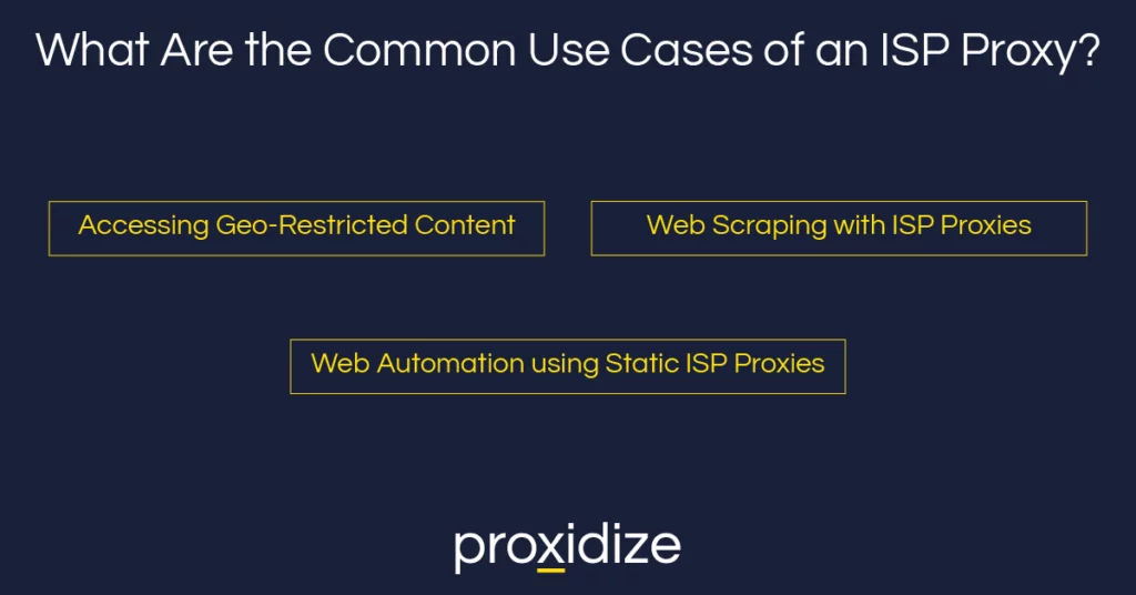 ISP proxy use cases