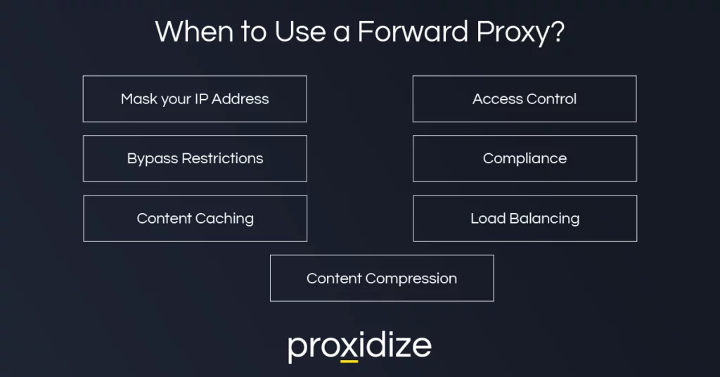 use cases of forward proxies