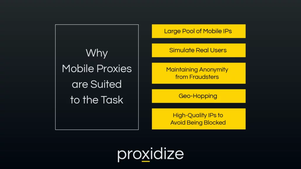 Why Mobile Proxies are Suited to the Task