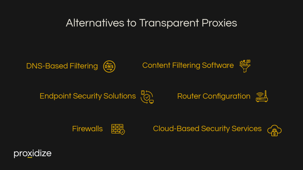 Alternatives to Transparent Proxies