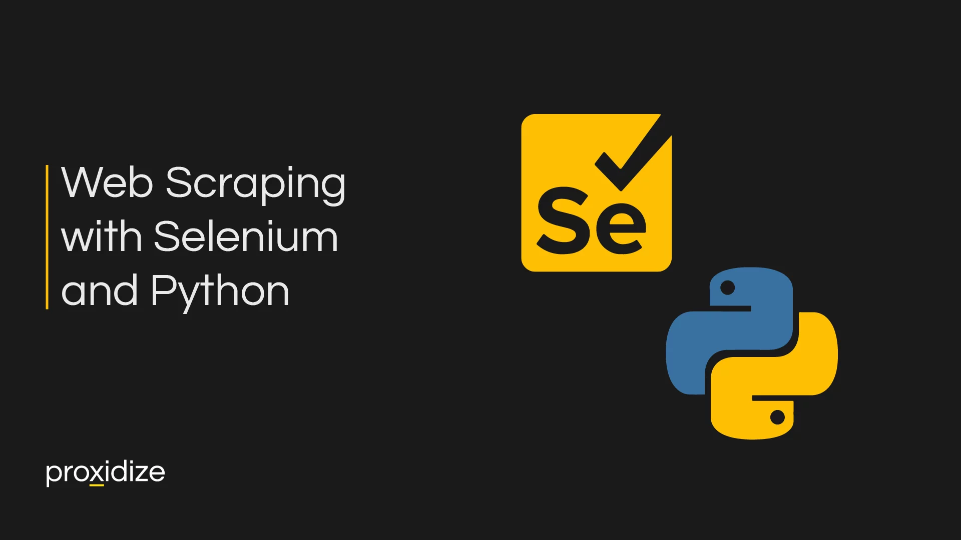 Logos of Selenium and Python next to the title 