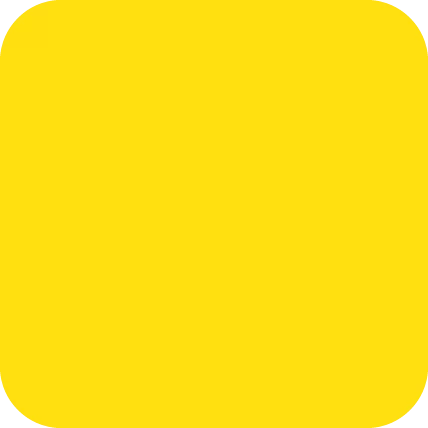 A yellow square with rounded corners.