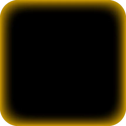 A black square with yellow hue and rounded corners.