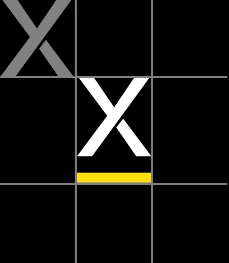 Two Proxidize icons in a tic-tac-toe square on a black background.