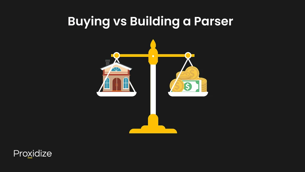 Image of a perfectly balanced scaled, on one end there is a house and on the other there is a stack of money. Text above reads