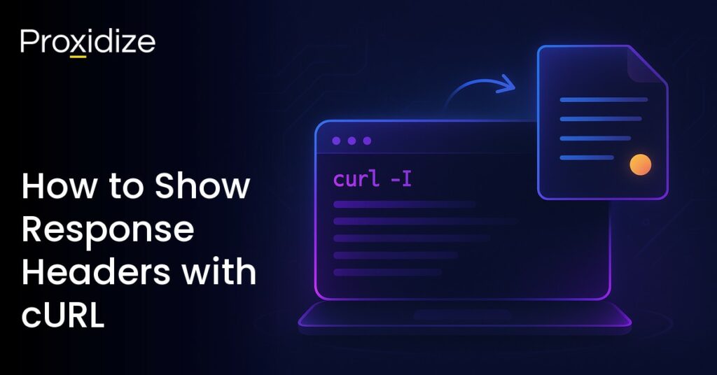 A drawing of a laptop displaying curl -I next to the title 