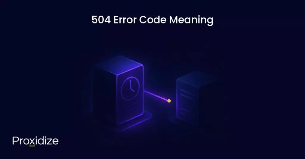 A server with a clock on it trying to reach another server. Text above reads