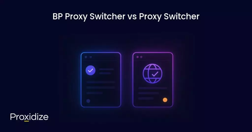 A drawing of two browser windows under the title