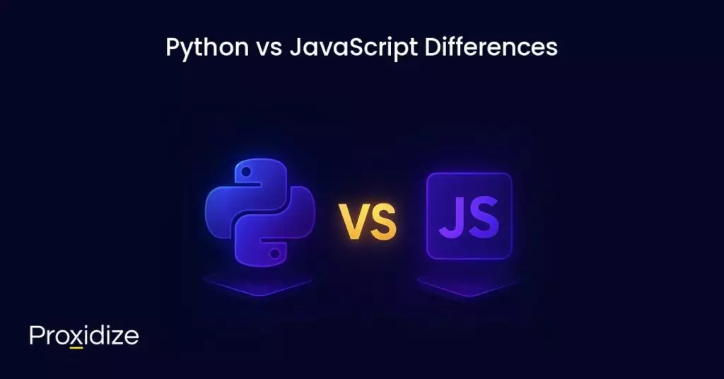 the python and javascript logos under the title 