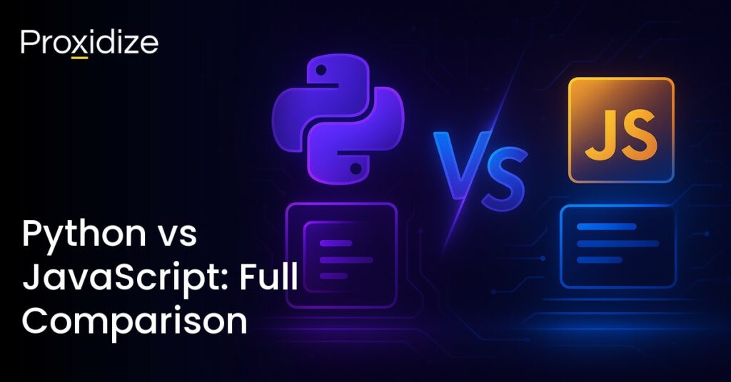 a drawing of the python and javascript logos next to the title 