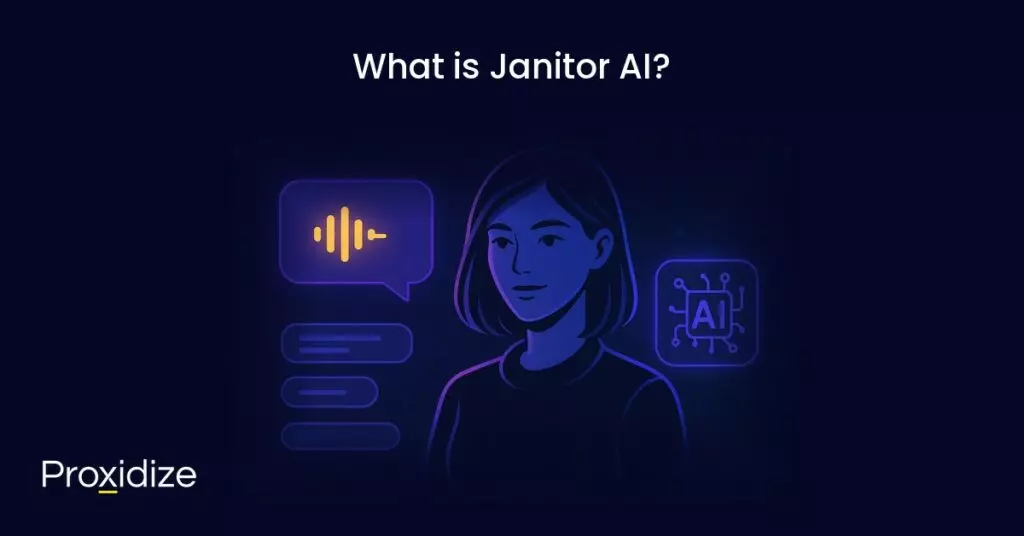 a drawing of a woman, an AI chip, and a voice icon under the title 