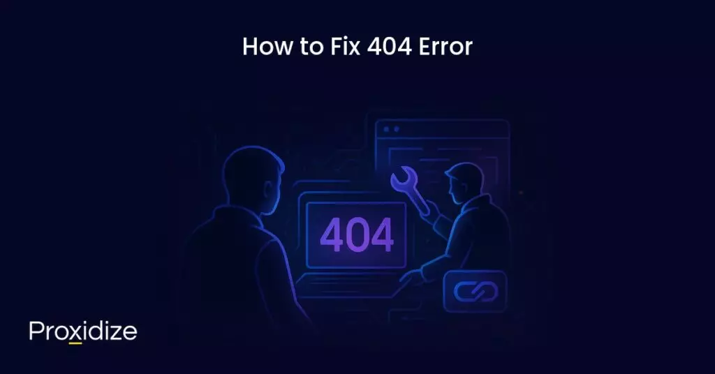 2 men fixing error 404