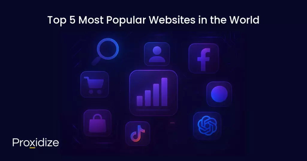 Icons of popular websites