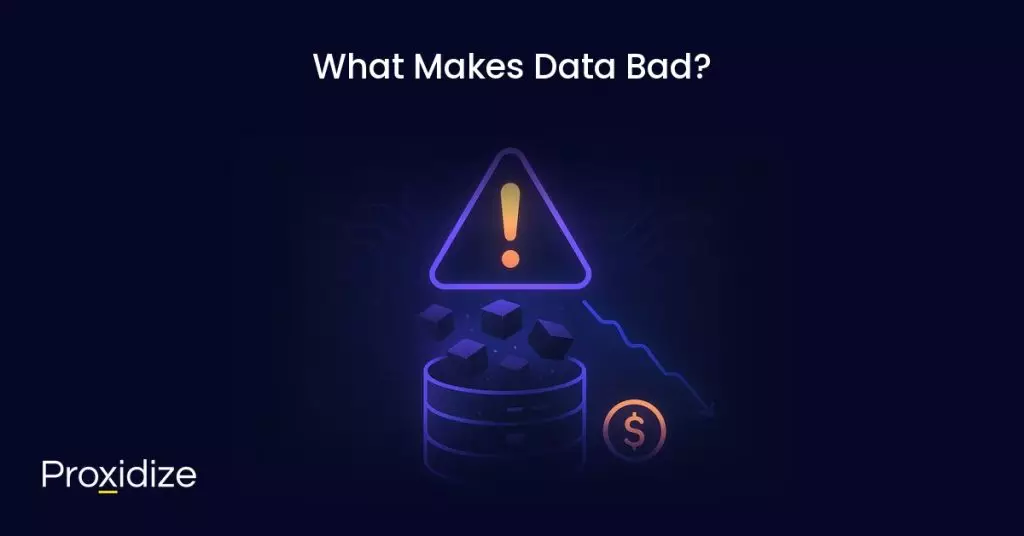 a drawing of bad data under the title