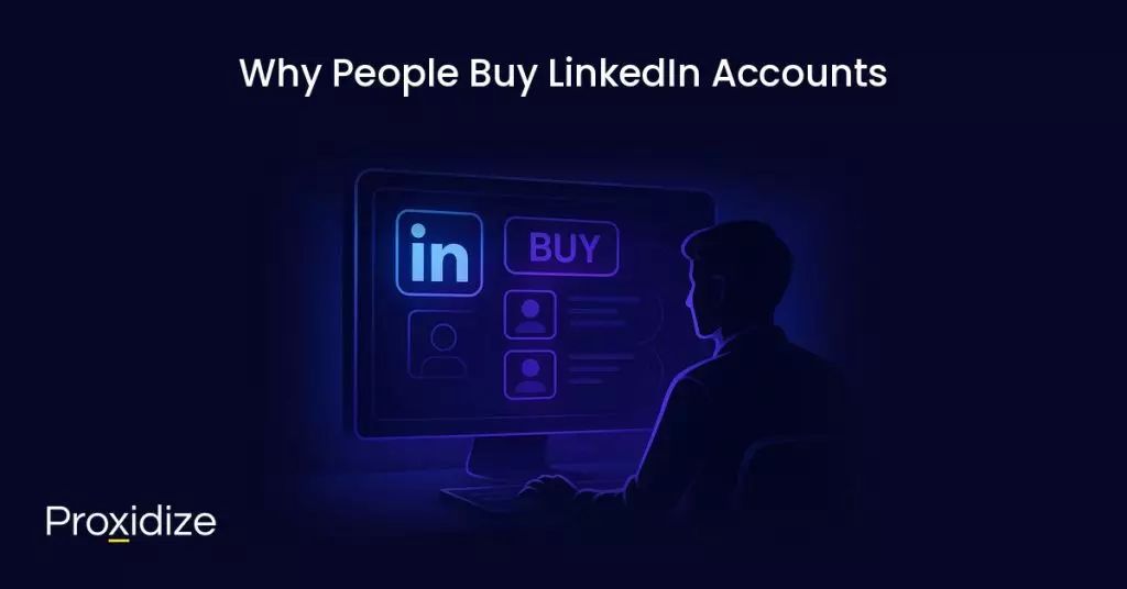 Person viewing LinkedIn account purchase reasons
