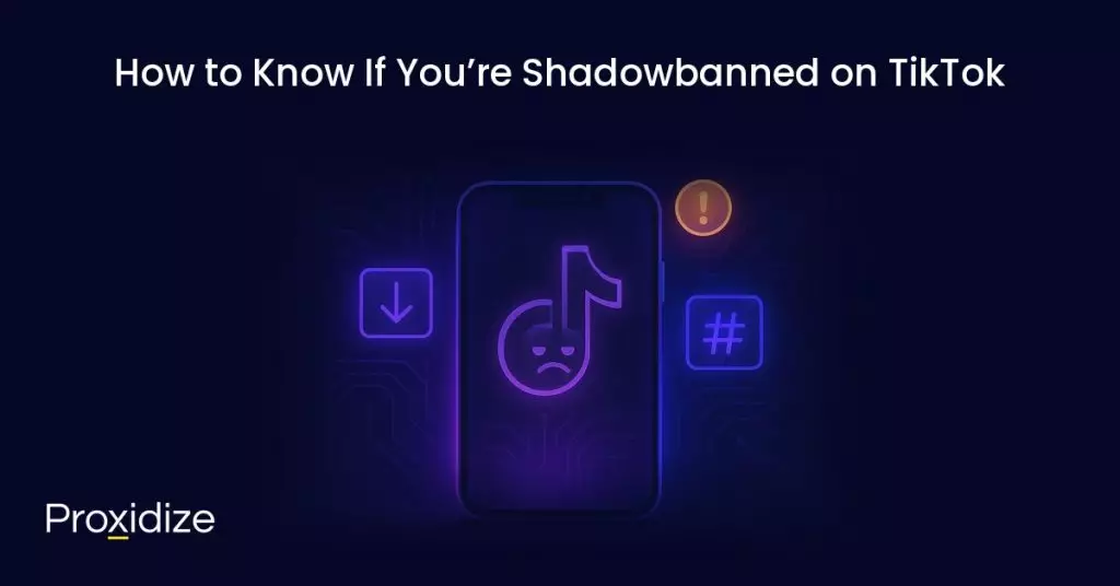 TikTok shadowban information graphic under the title