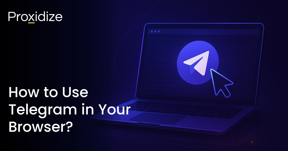 a drawing of a laptop with the telegram web app open next to the title 