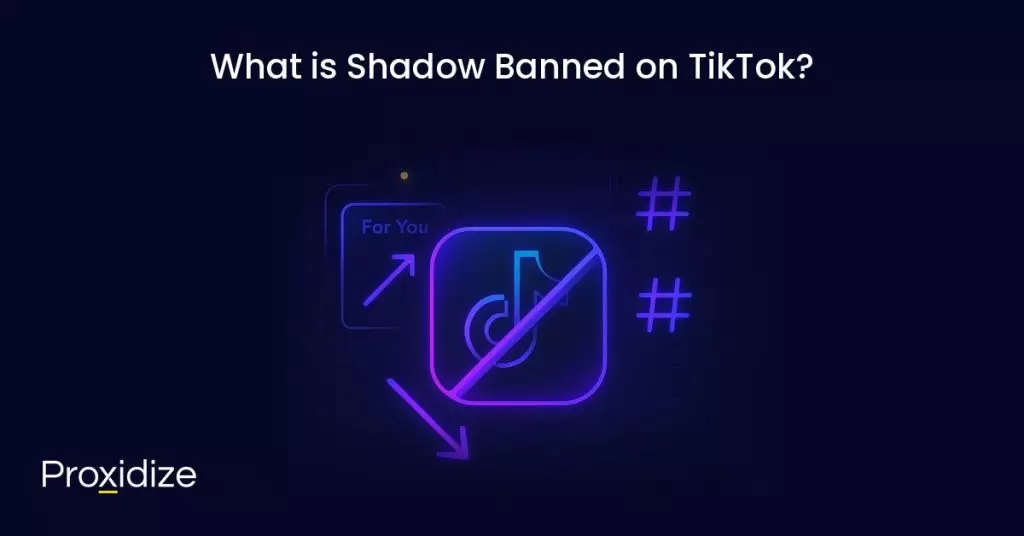 TikTok shadow ban explanation graphic under the title