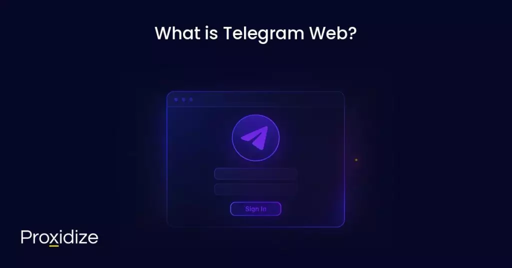 a drawing of the telegram sign in page under the title