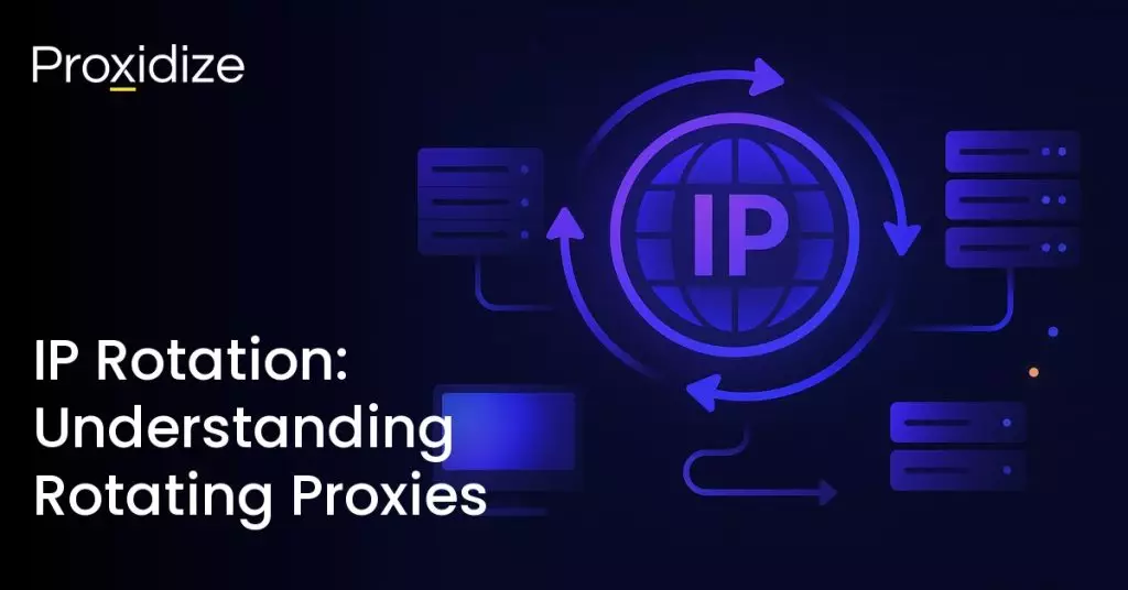 Image showing a global with IP written on it and servers surrounding it. Text to the left reads 