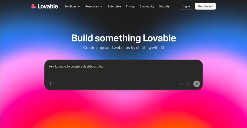 Lovable homepage screenshot