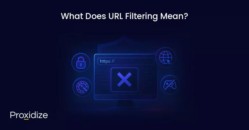 Image showing a computer screen on a website that is blocked. Text above reads 