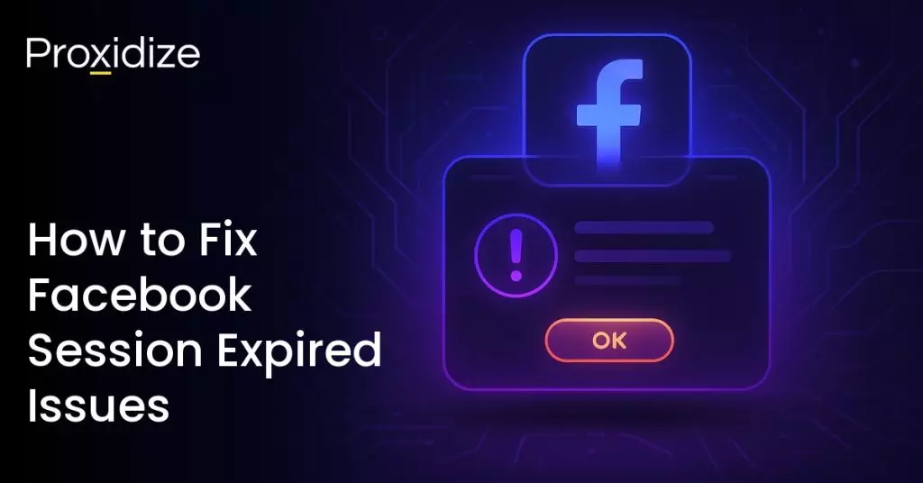 Image showing the Facebook logo and a warning message. Text on the left reads 
