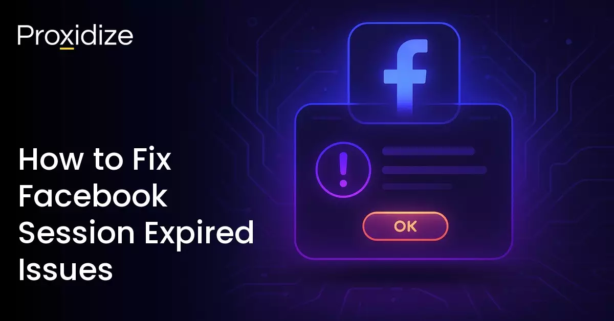 Image showing the Facebook logo and a warning message. Text on the left reads 