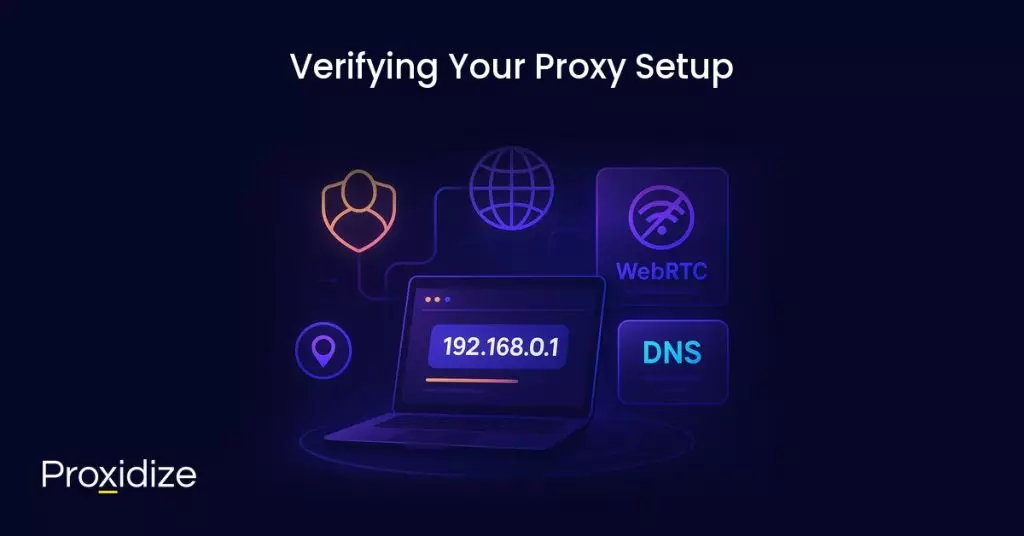 Image sowing a device with an IP address on it. Text above reads