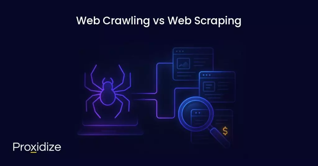 Image showing a spider on a computer connected to web pages with a microscope. Text above reads 